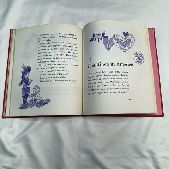 Vintage 1965 A Holiday Book: Valentine’s Day Elizabeth Guilfoile Illustrated HC - Picture 11 of 11